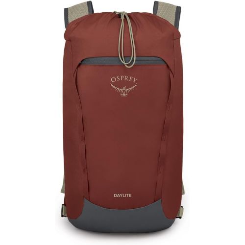  Osprey Daylite Cinch Daypack, Acorn Red/Tunnel Vision Grey