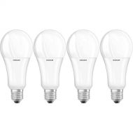 [아마존핫딜]Osram LED SuperStar Classic A Lampe, in Kolbenform mit E27-Sockel, dimmbar, Ersetzt 21 W = 150 Watt, Matt, Warmwei - 2700 Kelvin, 4er-Pack