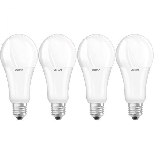  [아마존 핫딜]  [아마존핫딜]Osram LED SuperStar Classic A Lampe, in Kolbenform mit E27-Sockel, dimmbar, Ersetzt 21 W = 150 Watt, Matt, Warmwei - 2700 Kelvin, 4er-Pack