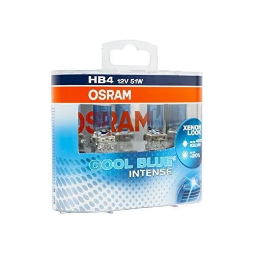  [아마존 핫딜]  [아마존핫딜]Osram 9006CBI-HCB COOL BLUE INTENSE HB4 Halogen, Scheinwerferlampe, 12V, Duo Box, 2 Stueck, Anzahl 2