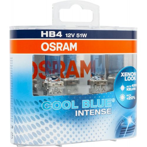  [아마존 핫딜]  [아마존핫딜]Osram 9006CBI-HCB COOL BLUE INTENSE HB4 Halogen, Scheinwerferlampe, 12V, Duo Box, 2 Stueck, Anzahl 2