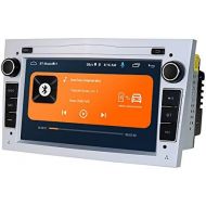 Ossuret Android 10 Car Radio 7 Inch DVD Video Player Fit for Opel Antara Vectra Crosa Vivaro Zafira Meriva Support GPS Navi DAB + RDS Radio Mirror Connection (Silver)