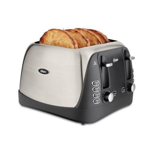  Oster 4-Slice Toaster, Brushed Stainless Steel (TSSTTRJBS4)