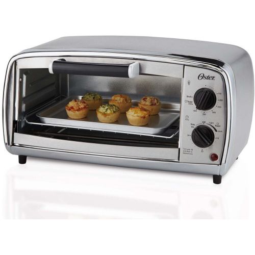 Oster Stainless Steel 4-slice Toaster Oven by Oster