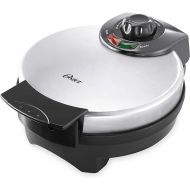 Oster Belgian Waffle Maker with Adjustable Temperature Control, Non-Stick Plates and Cool Touch Handle, Makes 8