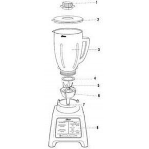  Oster BLSTRM-DZG-BG0 Designed for Life General Blender, 13.9 x 10.2 x 8.9 inches, Silver