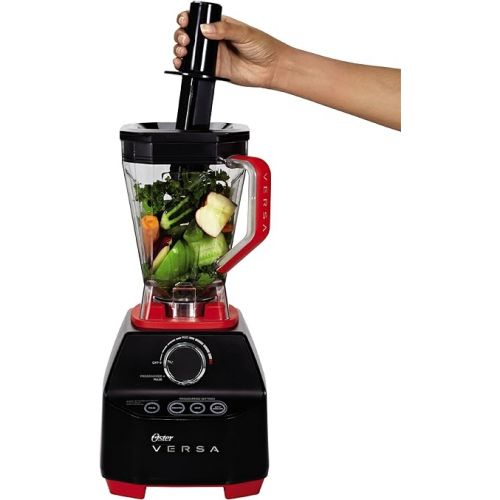  Oster Versa Professional Power Blender | 1400 Watts | Stainless Steel Blade | Low Profile Jar | Perfect for Smoothies, Soups, Black