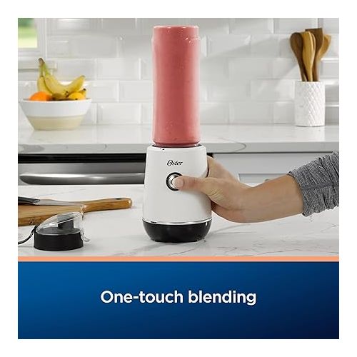  Oster MyBlend Plus Personal Blender, 20-Oz, BPA-Free, Portable, 500-Watt, with a One-Touch Function, Stainless Steel Blade, and 3-Year Satisfaction Guarantee
