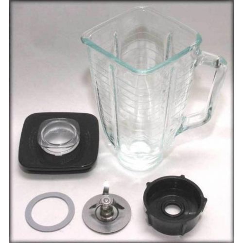  Oster 5 a carre 6 Pieces Verre complet de rechange pour Blender Transparent