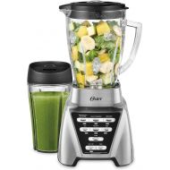 Oster Blender Pro 1200 with Glass Jar, 24-Ounce Smoothie Cup, Brushed Nickel