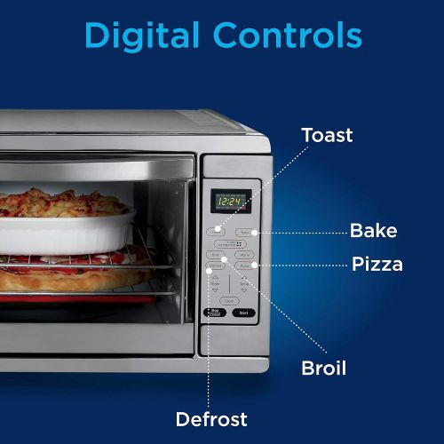  Oster Extra Large Digital Countertop Convection Oven, Stainless Steel (TSSTTVDGXL-SHP)