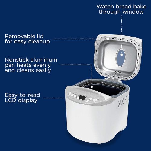  [아마존베스트]Oster Expressbake Bread Maker with Gluten-Free Setting, 2 Pound, White (CKSTBR9050-NP)