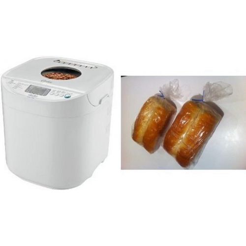  [아마존베스트]Oster 2-Pound Expressbake Bread Machine with 13-Hour Delay Timer, CKSTBRTW20 and Bread Loaf Bags Pack of 100 with 100 Free Bread Ties! Bundle