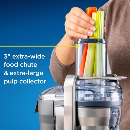  [아마존베스트]Oster Self-Cleaning Professional Juice Extractor, Stainless Steel Juicer, Auto-Clean Technology, XL Capacity