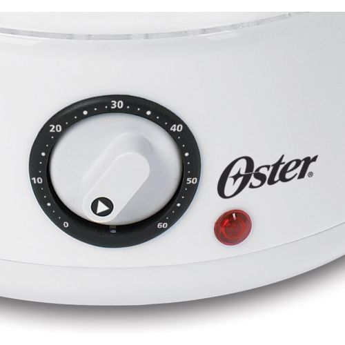  [아마존베스트]Oster Double Tiered Food Steamer, 5 Quart, White (CKSTSTMD5-W-015)