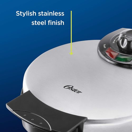  [아마존베스트]Oster Belgian Waffle Maker, Stainless Steel (CKSTWF2000)