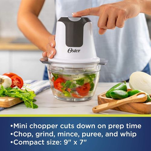  Oster 2130489 3 Cup Mini Food Chopper, White