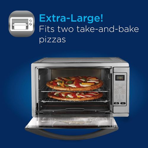  Oster Extra Large Digital Countertop Convection Oven, Stainless Steel (TSSTTVDGXL-SHP)