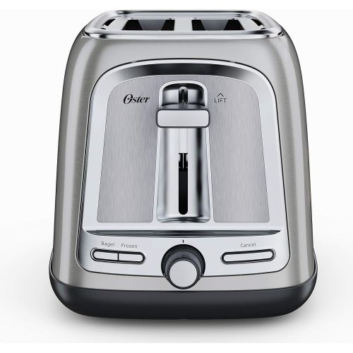  Oster 2-Slice Toaster with Advanced Toast Technology, Stainless Steel
