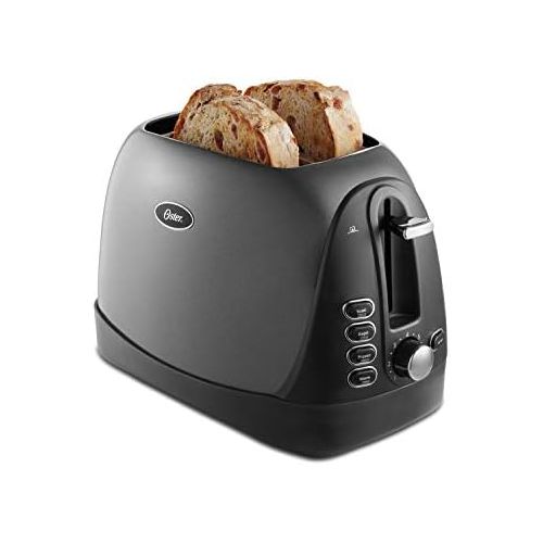  Oster 2 Slice, Bread, Bagel Toaster, Metallic Grey