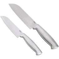 Oster Baldwyn 2 Piece Stainless Steel Santoku Set