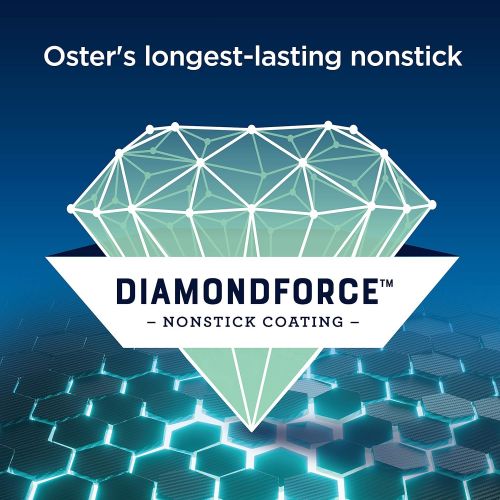  [아마존베스트]Oster DiamondForce Nonstick XL 5 Quart Digital Air Fryer, 8 Functions with Digital Touchscreen