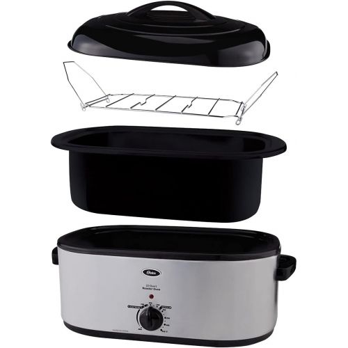  [아마존베스트]Oster Roaster Oven with Self-Basting Lid | 22 Qt, Stainless Steel