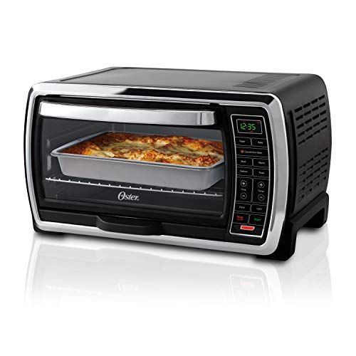  [아마존베스트]Oster Toaster Oven | Digital Convection Oven, Large 6-Slice Capacity, Black/Polished Stainless