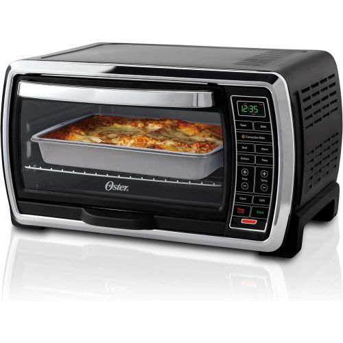  [아마존베스트]Oster Toaster Oven | Digital Convection Oven, Large 6-Slice Capacity, Black/Polished Stainless