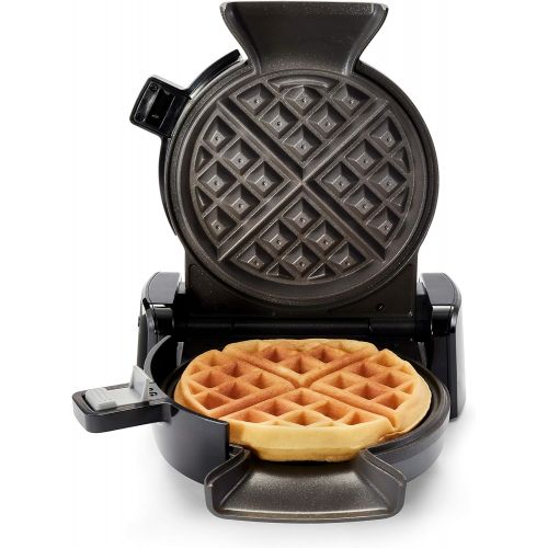  [아마존베스트]Oster 2110002 DiamondForce Vertical Waffle Maker, One Size, Dark Metallic