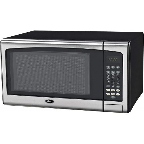  Oster OGSMJ411S2-10 1.1 cu. Ft. Microwave Oven, Stainless Steel