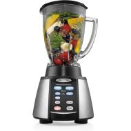 Oster Reverse Crush Counterforms Blender, with 6-Cup Glass Jar, 7-Speed Settings and Brushed Stainless SteelBlack Finish