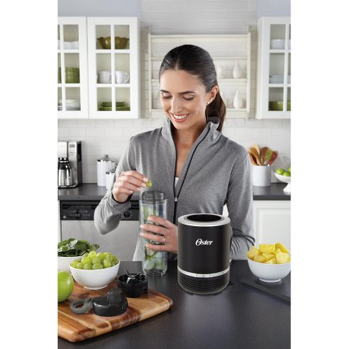  Oster Blend Active 2-in-1 Personal Blender with Food Chopper, Black