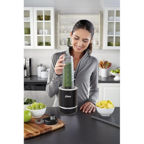  Oster Blend Active 2-in-1 Personal Blender with Food Chopper, Black