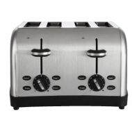 Oster 4-Slice Toaster, Brushed Metal (TSSTTRWF4S-SHP)