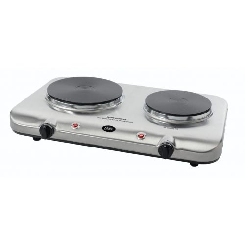  Oster Inspire Double Burner and Hot plate, Stainless Steel (CKSTBUDS00)