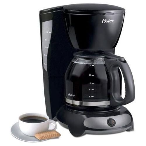  Oster BVSTDCMV12 220 Volts (Not for USA - European Cord) Coffee Maker, 12-Cup, Black