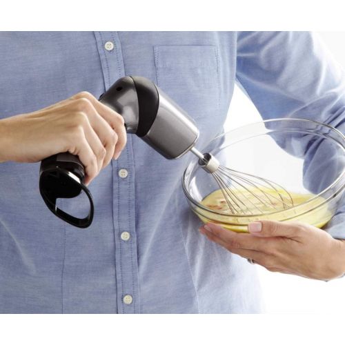  Oster FPSTHB6600-GRY 3-in-1 Twisting Handheld Mixer, Grey