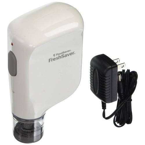  Oster FoodSaver Vacuum Sealer FSFRSH0051-P00 FreshSaver Handheld Rechargeable Sealing System, White