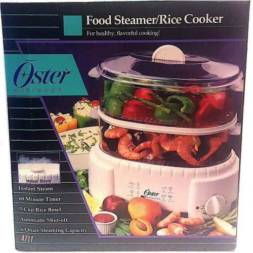  Oster 4711 Designer Large 6 Quart Capacity Food Steamer and Rice Cooker