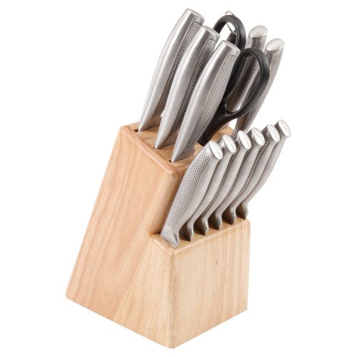  Oster Cuisine 109425.14 Evertsberg 14 Piece Cutlery Block Set, Stainless Steel