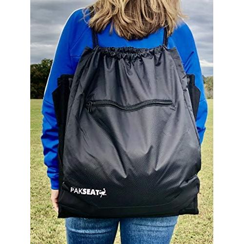  Ostrich PakSeat 2N1 Seat and Backpack Sackpack & Stadium Seat, Padded Seat, Adjustable Back Support, Water Bottle Sleeves, Large Storage Compartments, Athletic Bag, String Bag