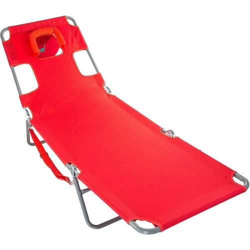  Ostrich Chaise Lounge, Red & Sport-Brella Versa-Brella 4-Way Swiveling Sun Umbrella (FireBrick Red, Regular