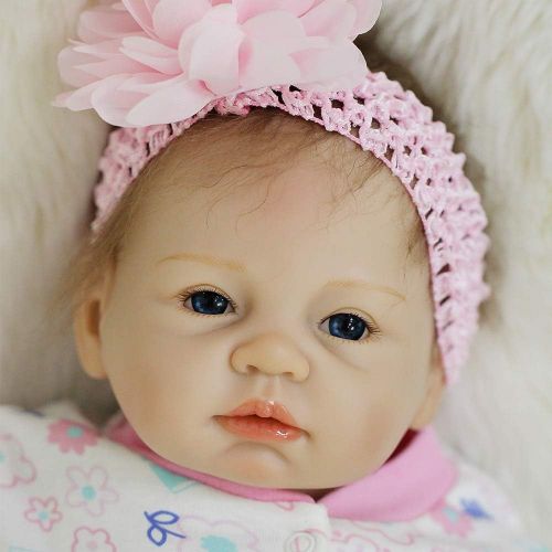  [아마존핫딜][아마존 핫딜] OtardDolls Reborn Doll 22 Reborn Baby Doll Lifelike Soft Vinyl Doll Children Gifts (Snowflake Girl)