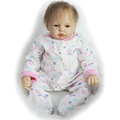  [아마존핫딜][아마존 핫딜] OtardDolls Reborn Doll 22 Reborn Baby Doll Lifelike Soft Vinyl Doll Children Gifts (Snowflake Girl)