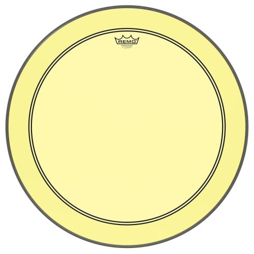  Other Remo Powerstroke P3 Colortone Yellow Bass Drumhead, 24