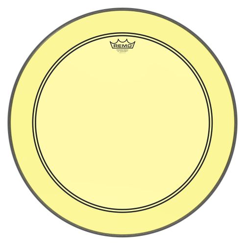  Other Remo Powerstroke P3 Colortone Yellow Bass Drumhead, 22