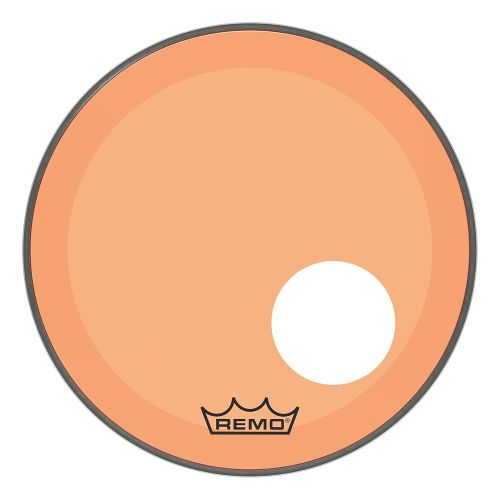  Other Remo Powerstroke P3 Colortone Orange Bass Drumhead, 18, 5 Offset Hole