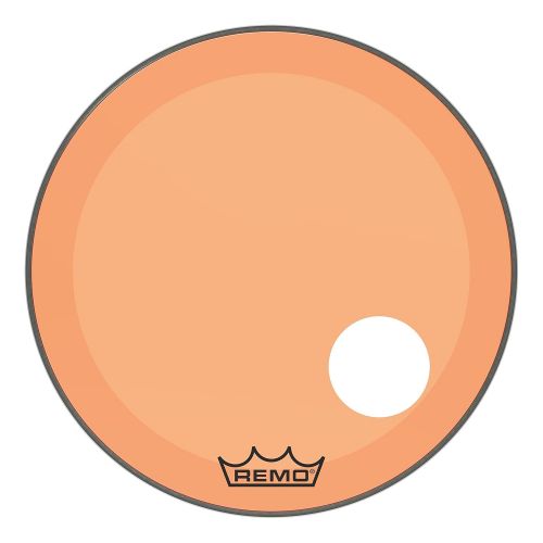  Other Remo Powerstroke P3 Colortone Orange Bass Drumhead, 24, 5 Offset Hole