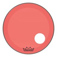 Other Remo Powerstroke P3 Colortone Red Bass Drumhead, 24, 5 Offset Hole